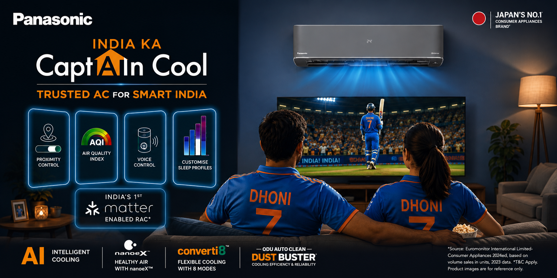 Panasonic India Ka CaptAIn Cool Campaign