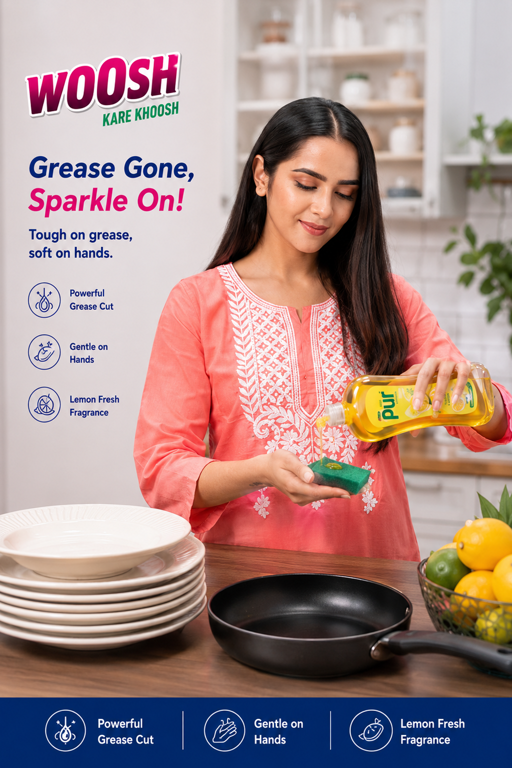 WOOSH Liquid Dishwash Campaign